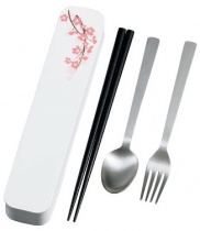 HAKOYA Otona Sakura White Box Premium All Made in Japan Cutlery Set