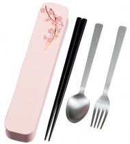 HAKOYA Otona Sakura Pink Box Premium All Made in Japan Cutlery Set