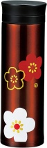 HAKOYA Stainless Premium Thermo Mug Bottle 350ml Plum Blossom Red