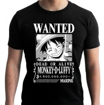ONE PIECE T-Shirt  "Wanted Luffy" BW